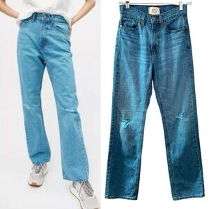 BDG Urban Outfitters Cowboy Jean Turquoise high waist relaxed straight leg